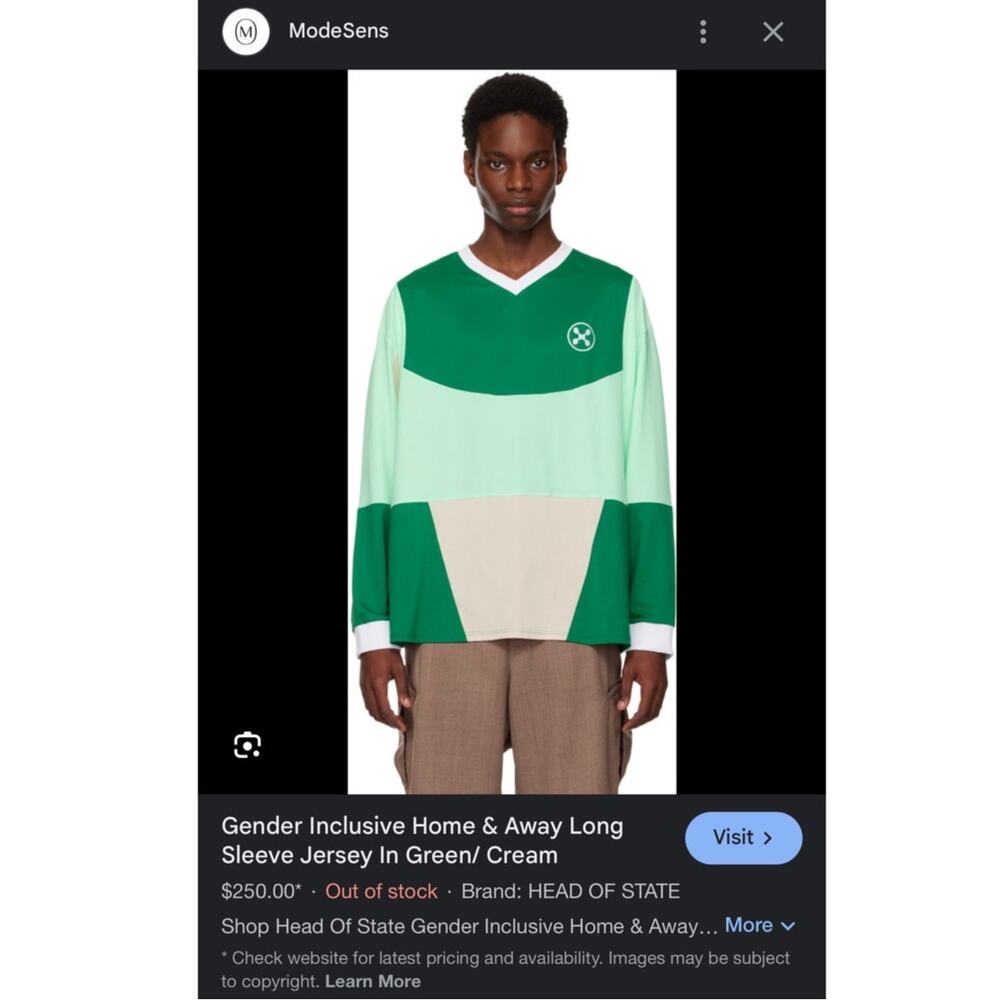 Head of State Home and Away LongSleeve Jersey -Medium